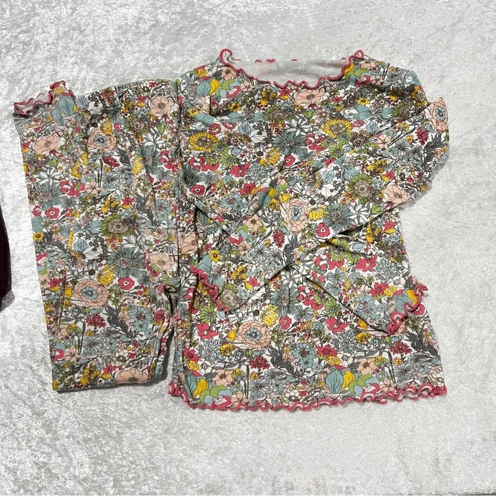 Vaenait Baby Pajama Bundle Lot 6 Pieces Size 120 (XL) 6-7 Years Old Girls Modal